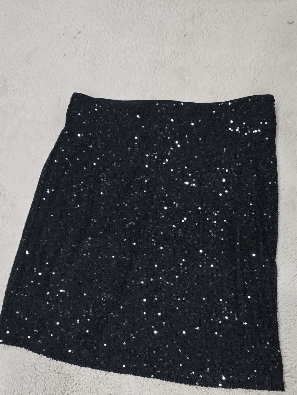 Maurices Black Sequin Mini Skirt